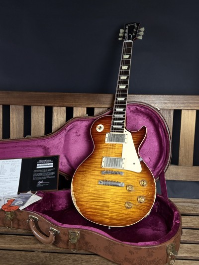 Gibson Custom 2014 Limited Run Wildwood 59 Les Paul Heavy Aged Slow Ice Tea Fade